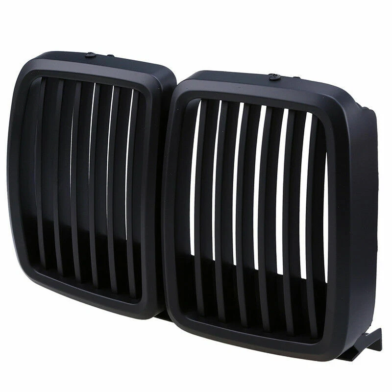 Parachoques delantero parrilla negra mate apto para BMW E30 318i 325i 1982-1994 Foto 4 de 4