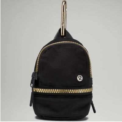 NWT lululemon City Adventurer Backpack Nano Velour Black/Gold | eBay