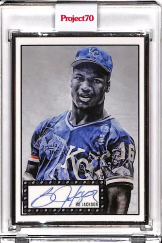 2021 TOPPS PROJECT 70 #206 BO JACKSON BY TAYLOR - P70 AP SILVER FRAME 03/51