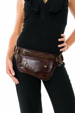 Leather Waistpack/Festival Belt/BurningMan/Steampunk Utility Belt-Bag