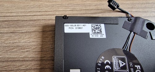 DELL LATTITUDE 5520 Laptop CPU cooling fan 0DXJNV DFS5K22305283J - Photo 3/5