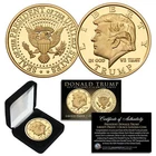 Donald Trump 45th President Liberty PROOF Golden Medallion 39mm Coin 1 OZ w/ BOX
