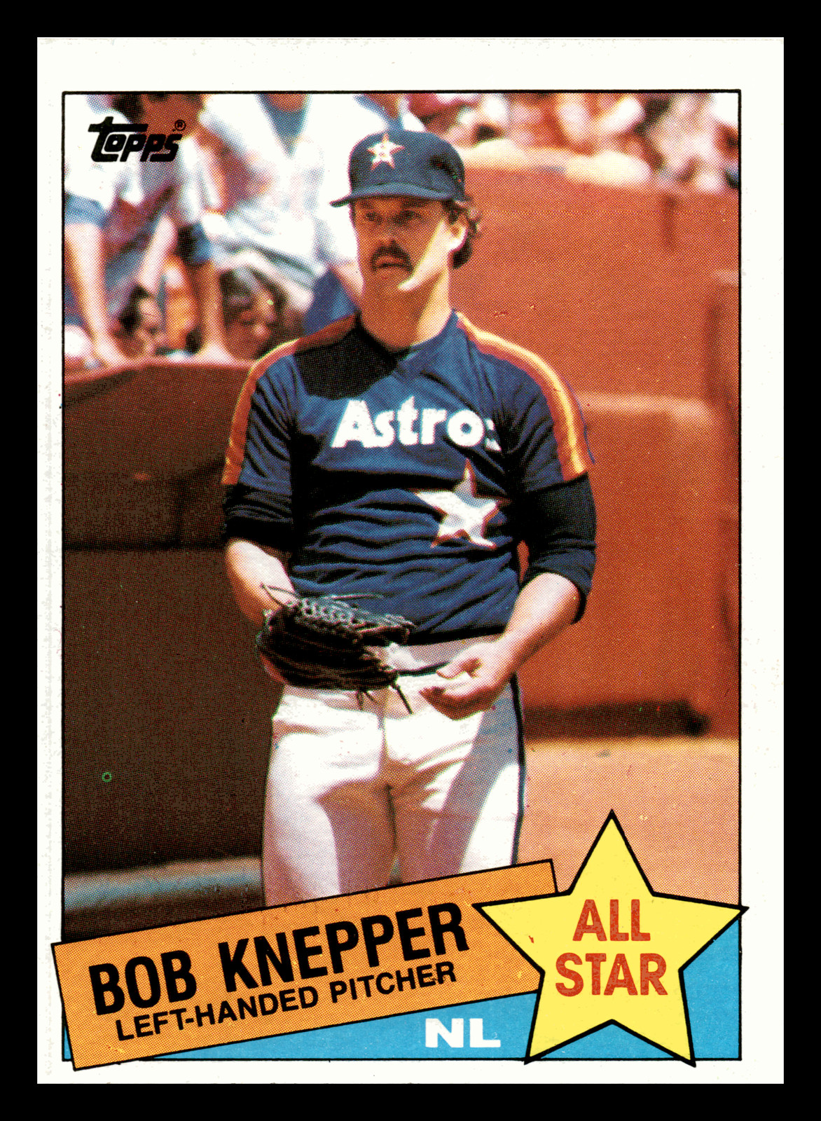 1985 Topps Bob Knepper All-Star Houston Astros #721 Near Mint NM