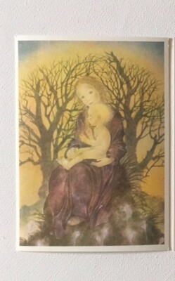 1 Postkarte, Herbstzeitlose, Sulamith - Wülfling,  Nr.47, Mutter und Kind, Neu
