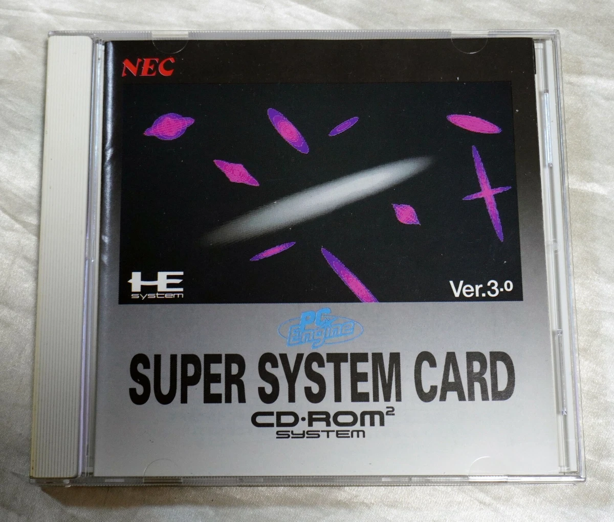 PC ENGINE Hu card SUPER SYSTEM CARD Ver.3.0 (w/box & manual