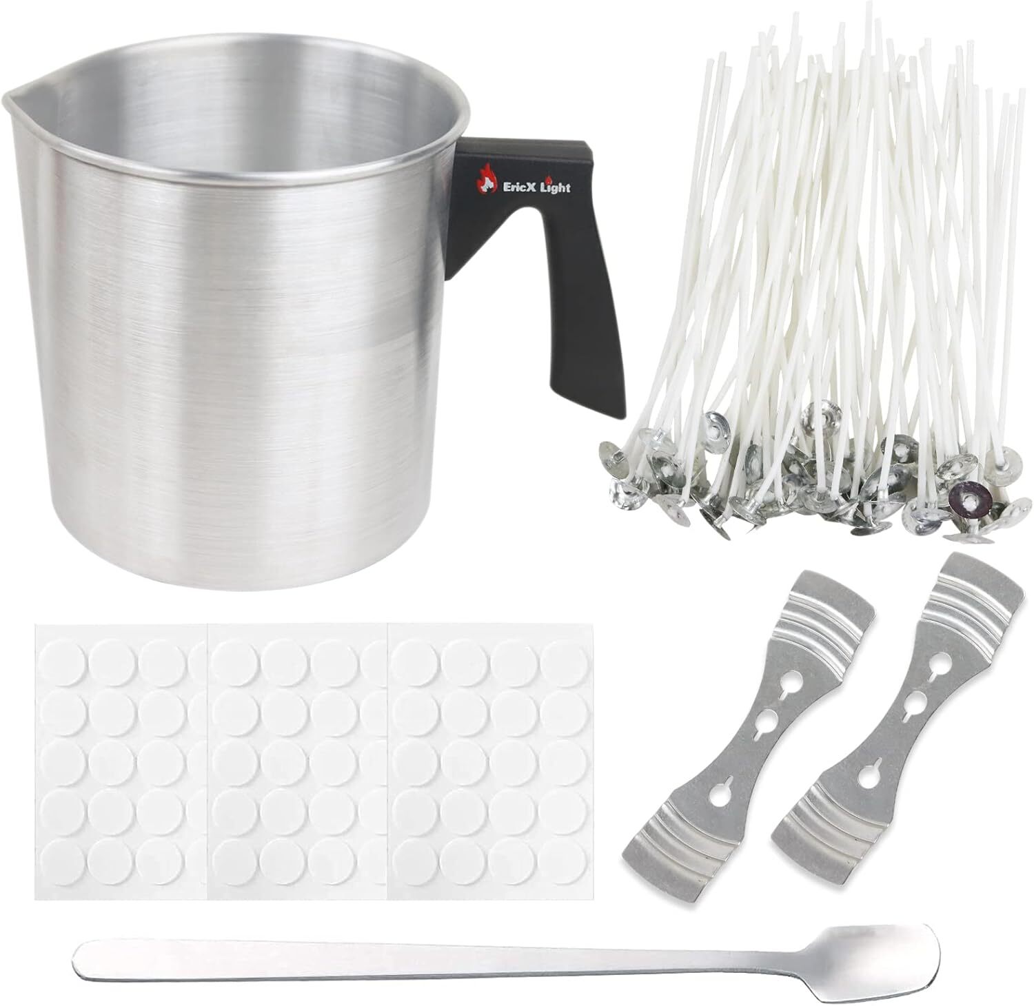 EricX Light Candle Making Kit, 60pcs Wicks, candle wick kit