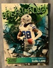 2021 SCORE FOOTBALL CEEDEE LAMB COWBOYS BREAKTHROUGH B12