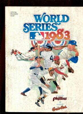 Baseball Program World Series 1983 Baltimore Orioles Philadelphia
