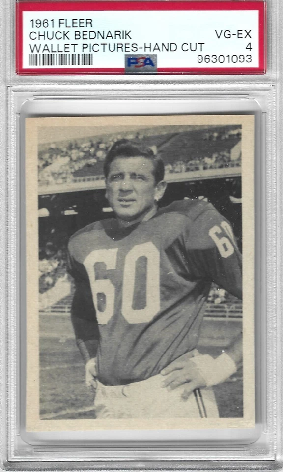 1961 Fleer Wallet PSA Graded HOF Set Break Starr, Taylor, Blanda, Layne You Pick - Image 3 of 4
