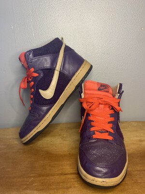 nike dunk purple orange