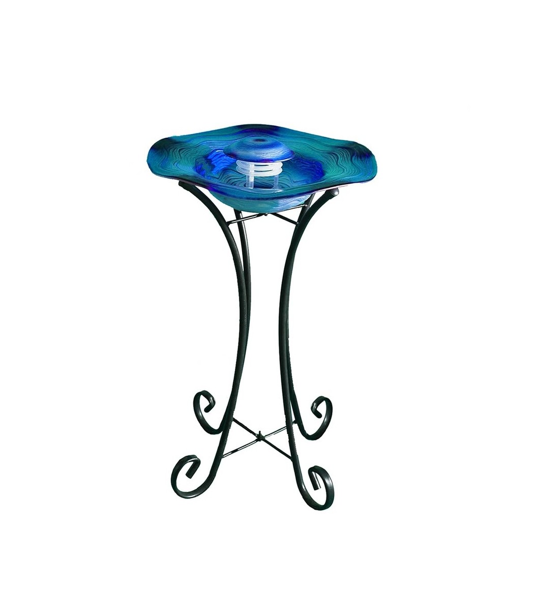 XBrand Floor Mist Fountain w/ Inline Control Glass Metal, 27