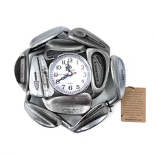 VTG On Tour Golf Club Golfer Golfing Maxfli Wilson Iron Wall Clock Heavy WORKS