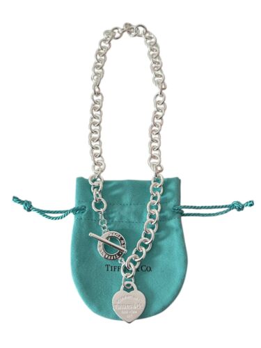Return to Tiffany Herzanhänger Knebel Halskette Tiffany & Co 16 Zoll - Bild 4 von 6