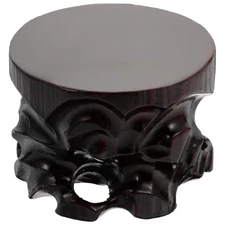 1PC Antique Display Rack Carving Crafts Mahogany Display Stand for Home Office