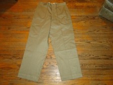 vintage US Military Khaki Twill Chino Trousers Sz 34 x30