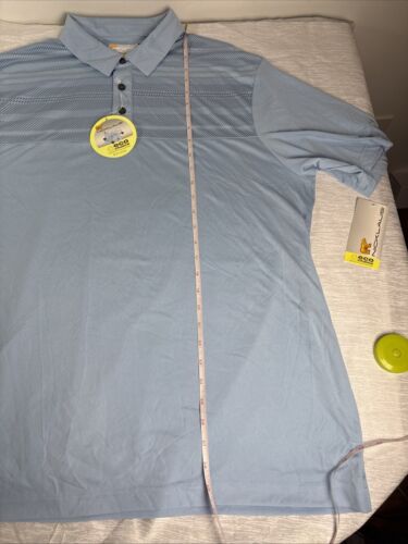 Nicklaus Eco Choice Polo Golf Shirt XL Blue NWT Stayscreen UPF 40 Staydri - Picture 3 of 5