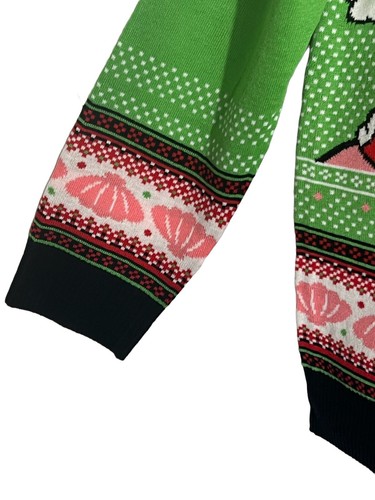 SpongeBob Schwammkopf hässlicher Weihnachtspullover Herren M Strickjacke Urlaub Neu mit Etikett Party - Bild 6 von 13