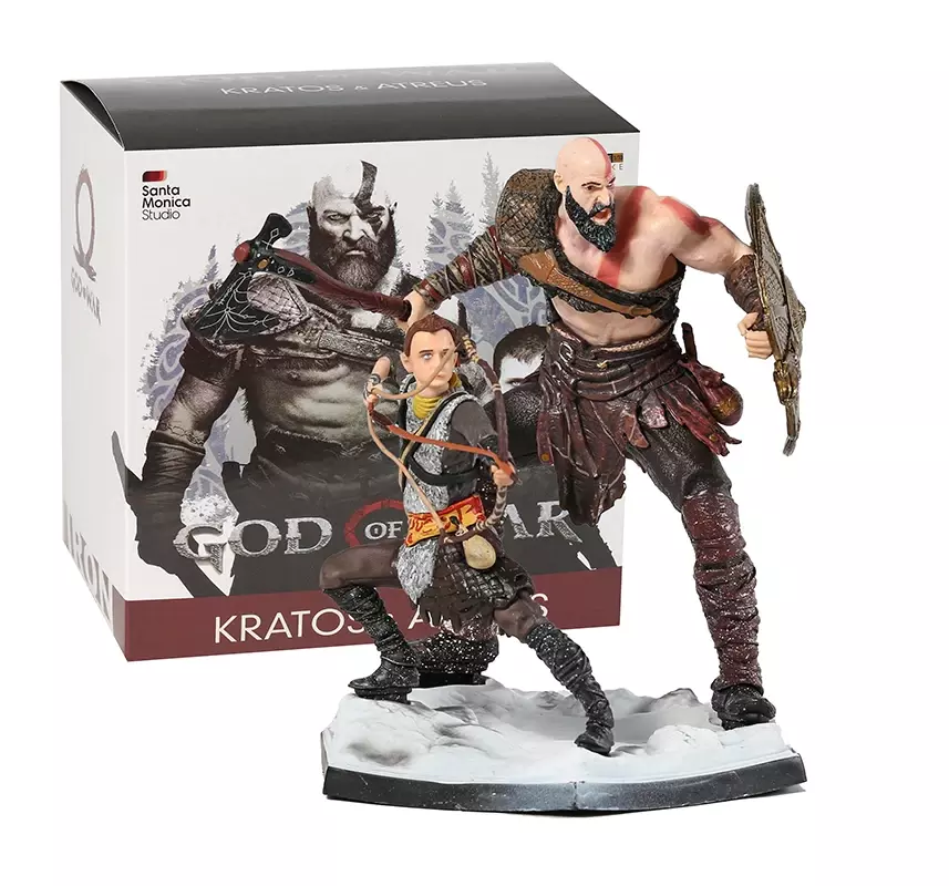 Statue Figurines KRATOS et Atreus Collection jeu video GOD OF WAR