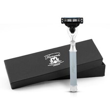 3 Edge Rasierer f&uuml;r Herren, Damenrasierer, Smart Grip Herrenrasierer, Bartrasierer Grau