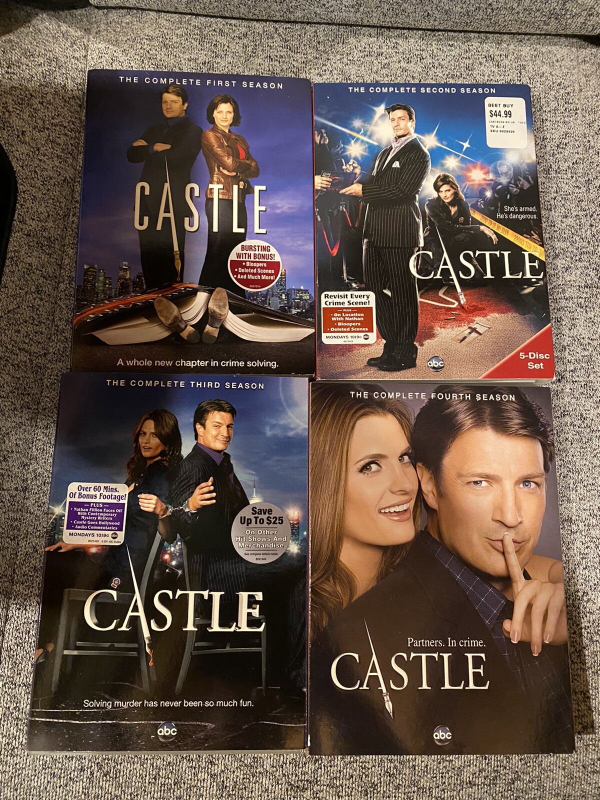 CASTLE TV Series, Seasons 1 2 3 4 5 6 7 + Paley Center for Media VG