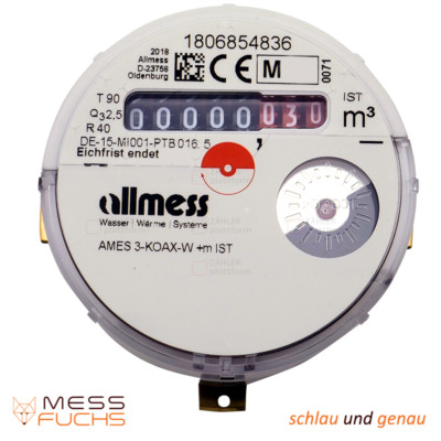 Wasserzähler Allmess Messkapsel AMES 3-KOAX Warm/Kalt IST (ISTAmeter) 2026
