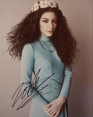 Lorde Ella Marija Lani Yelich-O'Connor signed 8x10 | eBay