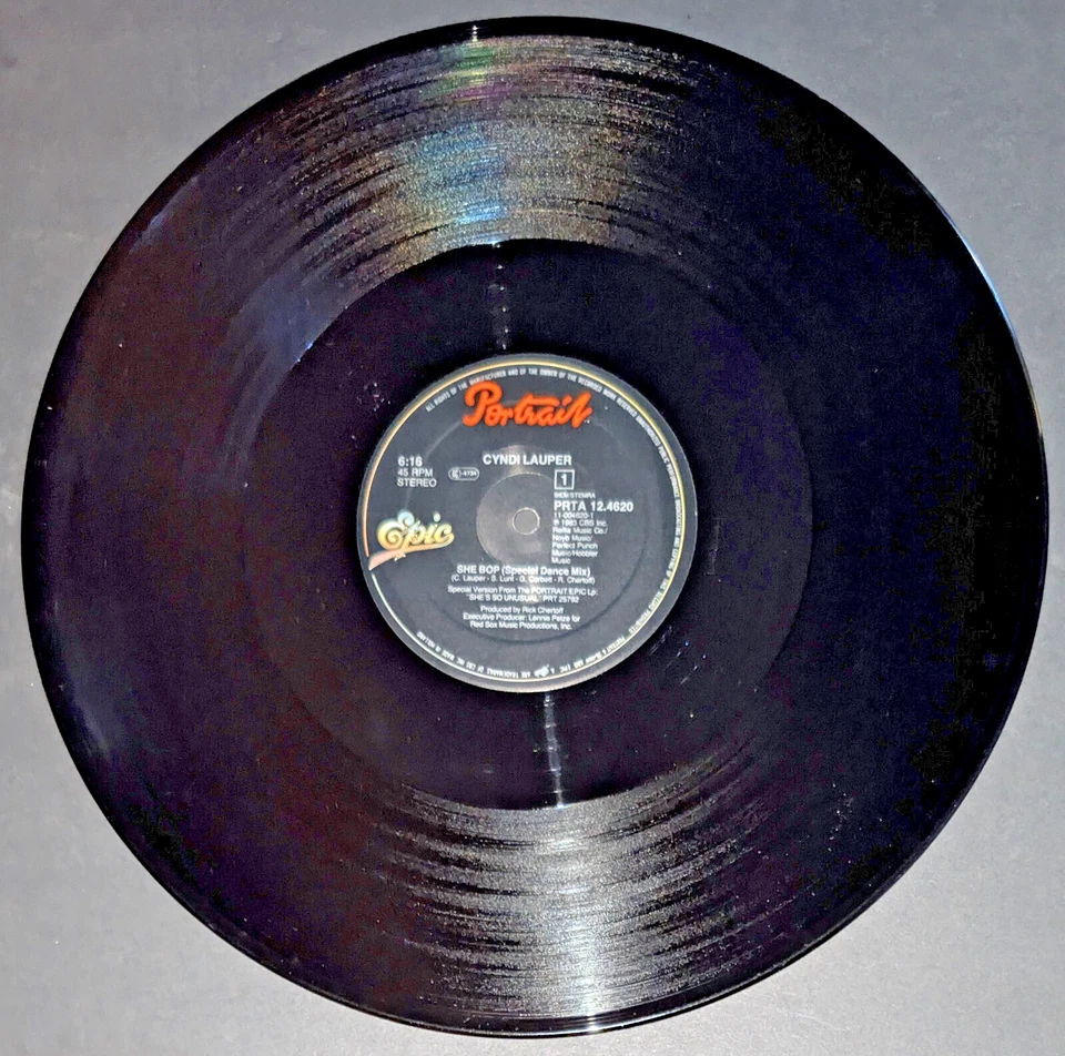 Cyndi Lauper She Bop Special Dance Mix Vinyl 1984 12" Record Import UK Maxi Foto 3 de 4