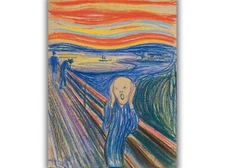 The Scream by Edvard Munch (1895) Giclée Canvas Print, Multi-Size