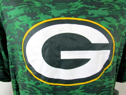 Green Bay Packers Men's Size Medium or Large Camo Performance T-shirt C1 4769 - Picture 2 of 7