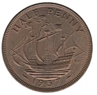 1937 George VI Half Penny — photo from another recent sale