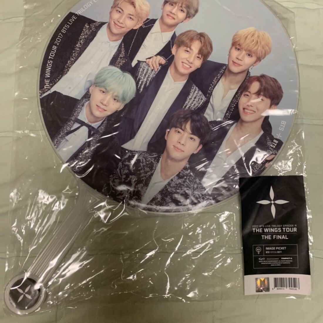 BTS The Wings Tour Final Group Picket Uchiwa Fan Rare | eBay