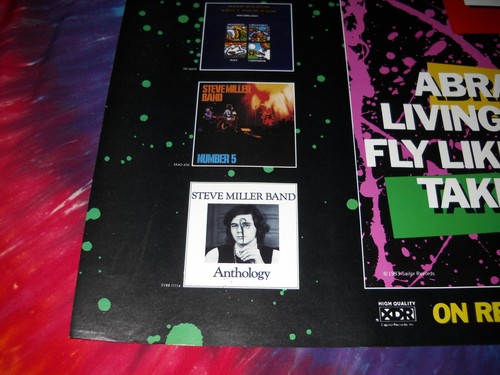 STEVE MILLER BAND LIVE CD RECORD CASSETTE ABRACADABRA FLY LIKE EAGLE-1983 POSTER - Picture 5 of 7