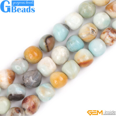 Natural Freeform Mixed Color Amazonite Gemstone Jewelry Making