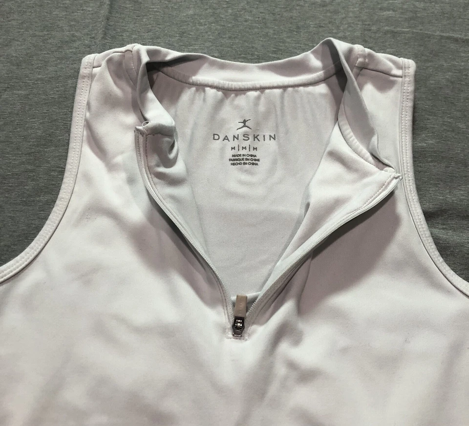 Danskin Sports Bra Women's M Minimalist Athleisure Running Workout Gym White - Image 4 of 4