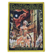 IRON MAIDEN Somewhere in Time SMALL PATCH Printed Band Logo
