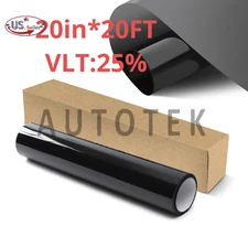 2Ply Premium Window Tint Roll for Home, Office, Car, Truck, - 20in*20FT,VLT:25%
