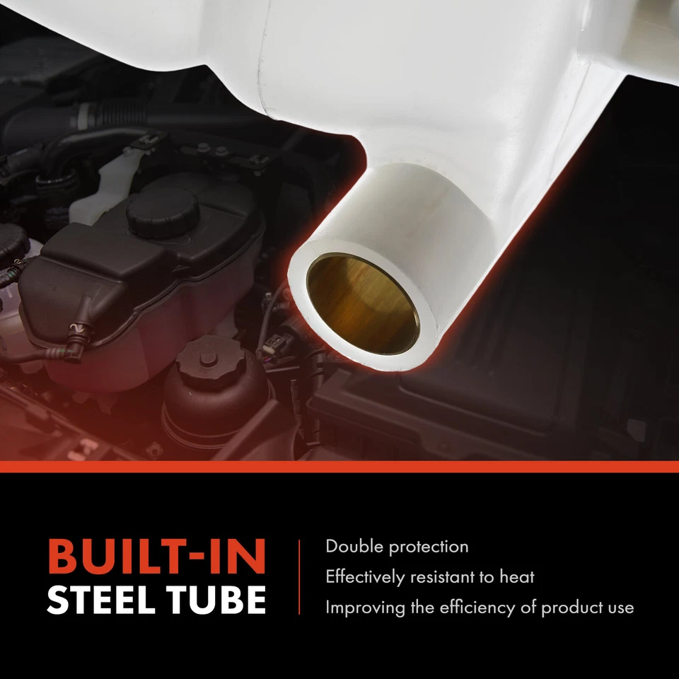 Coolant Expansion Tank w/o Cap for Mercedes-Benz W126 300 450 500 560 1265001549 - Image 4 of 4