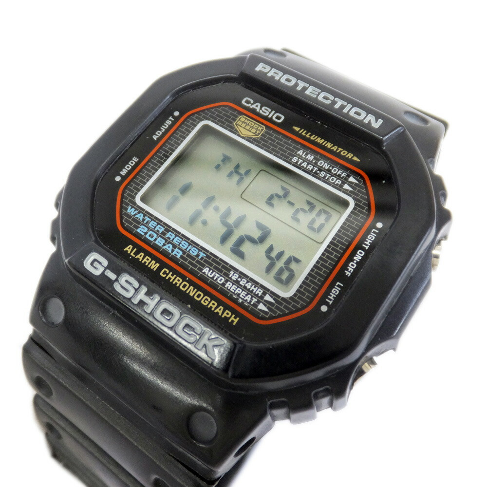 CASIO G-SHOCK First-generation Reprint DW-5000-1 Black Quartz