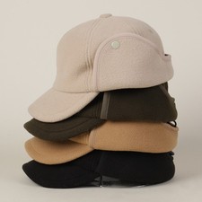 Casquette Baseball Unisexe Hiver Fourrure Polaire à Rabat Oreilles Polyester