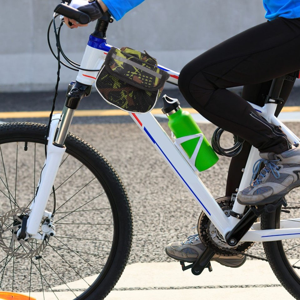 Bike Frame Front Tube Bag Bags Mountain Side Pouch Saddle Bag Riding ...