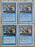 MTG - (X4) Sea Serpent, 3 Revised one 4th Edition, & (x3) Giant Shark, The Dark.