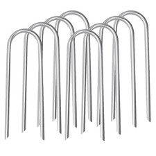 10inch Trampoline Stakes Heavy Duty Trampoline Parts Wind Stakes U Type 8pcs ...