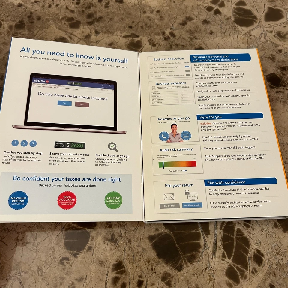 Intuit TurboTax 2015 Home & Business CD Federal State Wondows And Mac BRAND NEW - Image 4 of 4