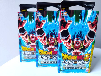 Lot 3er Pack Dragon Ball Super Card Destroyer Kings 3 Booster Pack B06 FR GEO3  