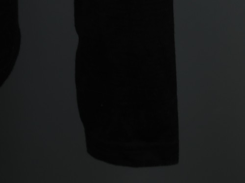 Felpa rompighiaccio nera lana merino finto collo manica lunga slim fit 1/4 zip - Foto 4 di 15