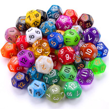 Polyedrisch W&uuml;rfel Set 12-seitig bunt f&uuml;r DND MTG RPG 42 St&uuml;ck