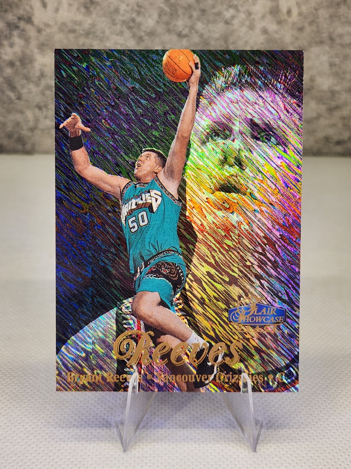 1997-98 Flair Showcase Bryant Reeves #73 Row 1 Grace Vancouver Memphis Grizzlies
