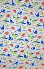 Dinosaur Crib Sheet Fabric Material Crafts Everything Kids Triceratops T-rex