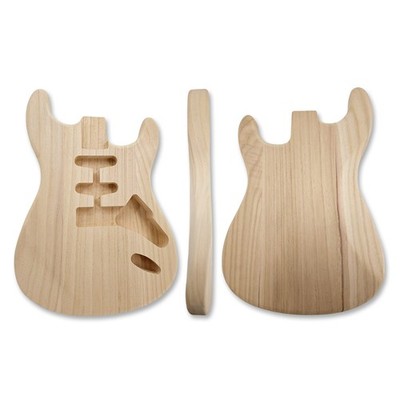 DIY Guitar Body Paulownia Wood SSH Pickups Unfinished Guitar Project Replacement
