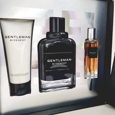 Givenchy Gentleman 3pc Eau De Parfum Gift Set: 3.3oz+0.5oz Cologne & Shower Gel 
